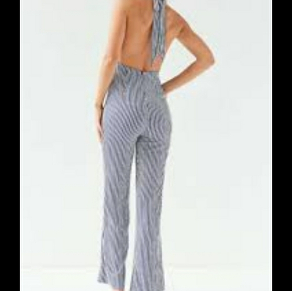 BNOT striped  halterneck jumpsuit - Picture 4 of 4